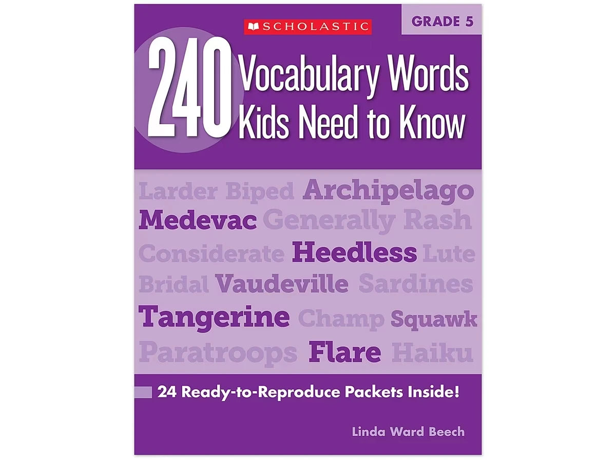 240 Words Kids Need to Know Workbook - Gr. 5 - US 9798