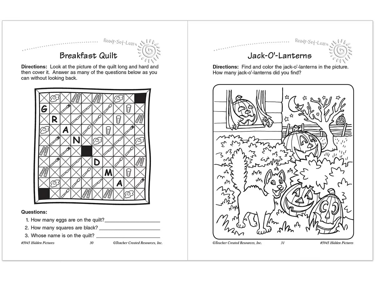 Hidden Pictures Workbook - Gr. 1-2 - US 8489