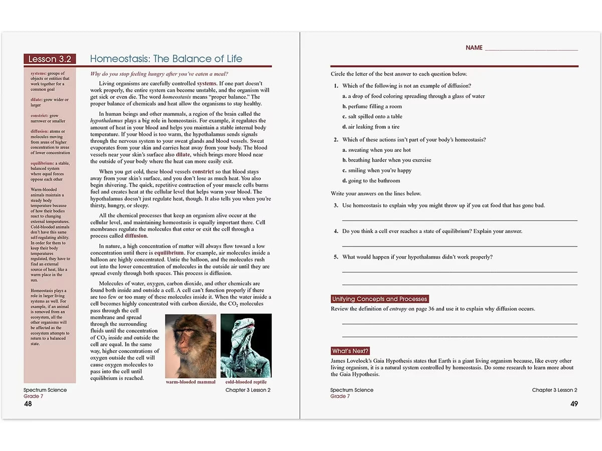 Spectrum® Science Workbook - Gr. 7 - US 1372