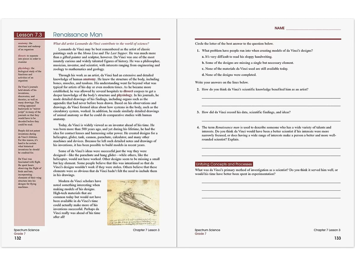 Spectrum® Science Workbook - Gr. 7 - US 1372