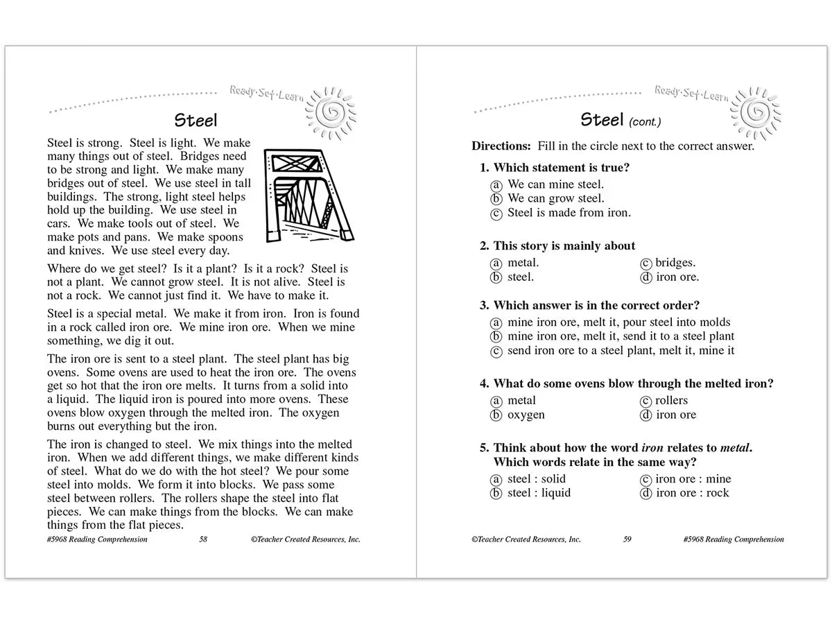 Master Reading Comprehension Workbook - Gr. 1 - US 6809