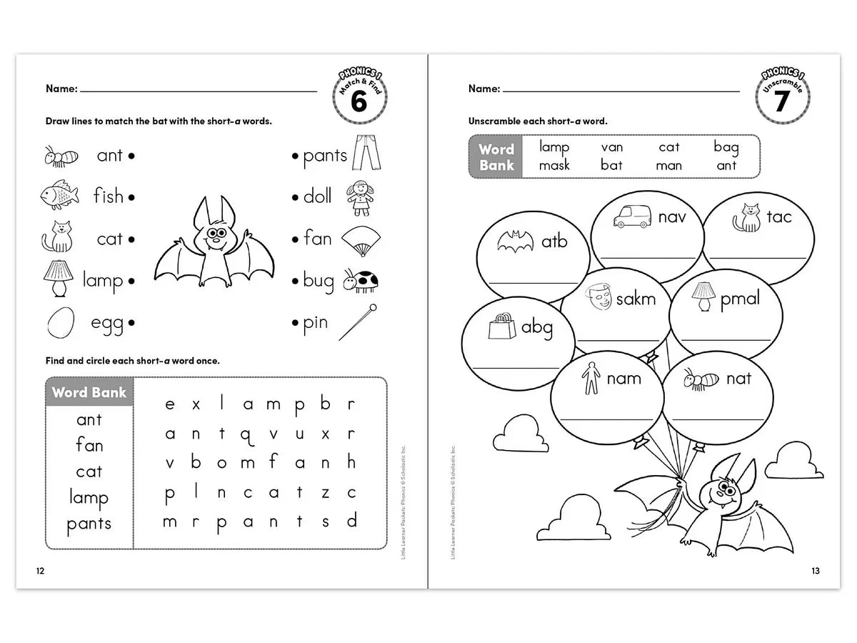 Phonics Little Learner Packets Workbook - US 5117