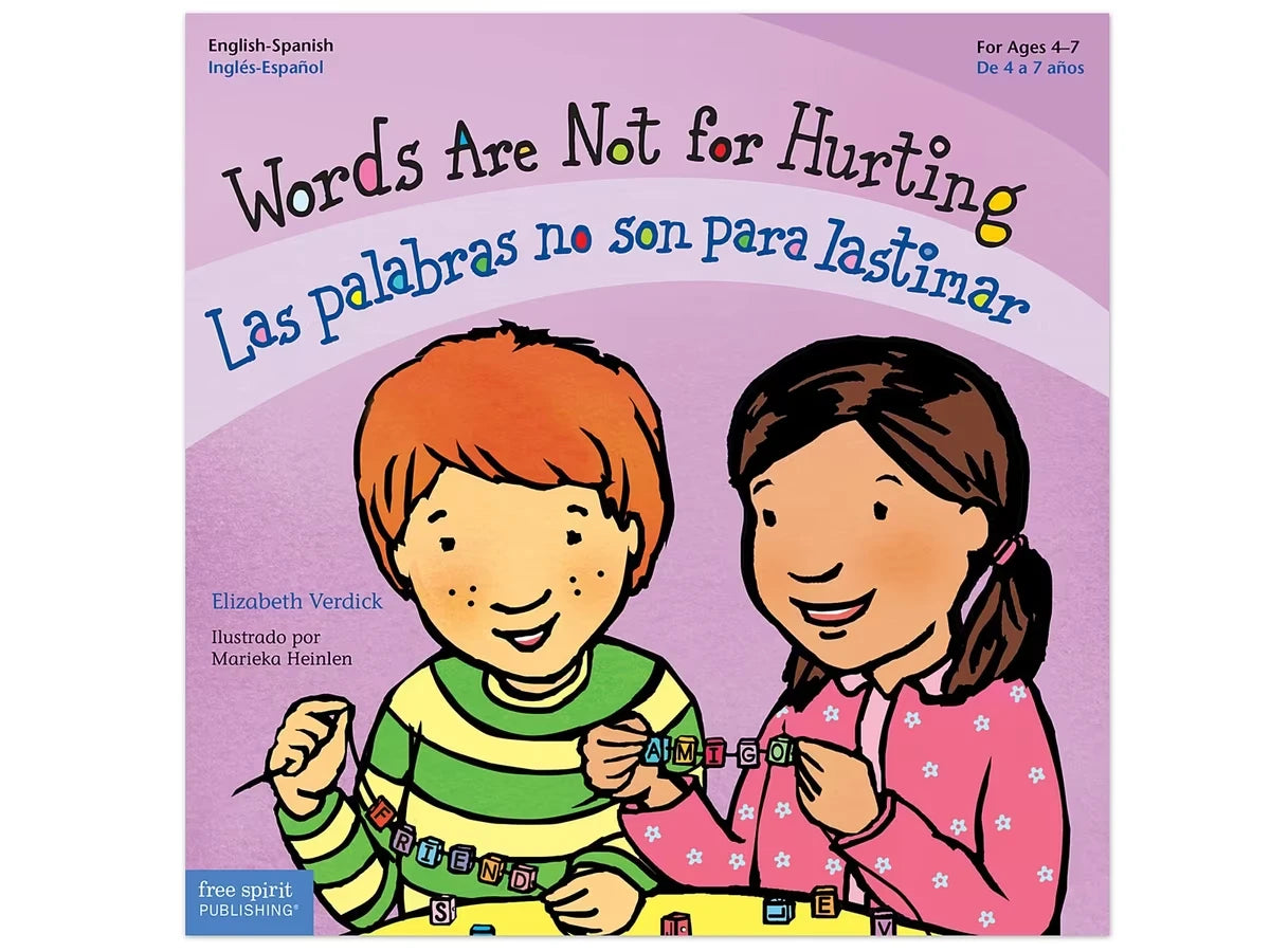 Words Are Not for Hurting Bilingual Paperback Book - US 6135