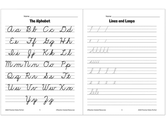 Cursive Writing Practice Workbook - US 3296