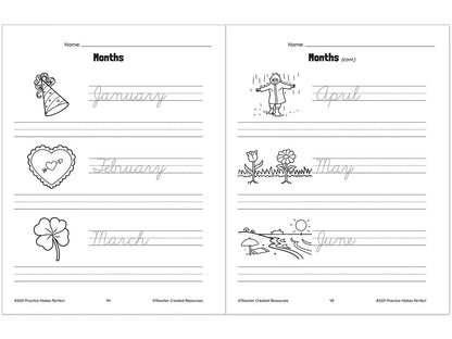 Cursive Writing Practice Workbook - US 3296