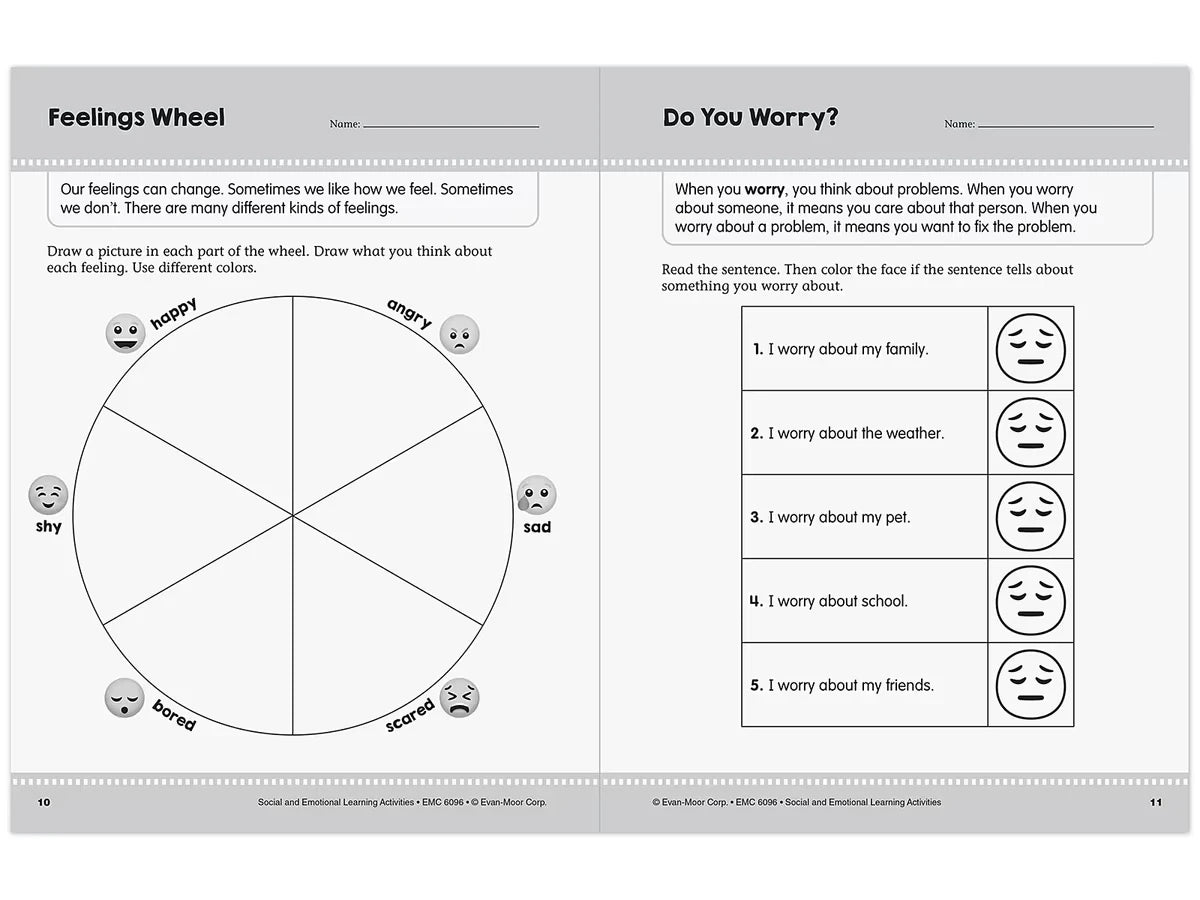 Social and Emotional Learning Activity Workbook - Gr. 1-2 - US 6731