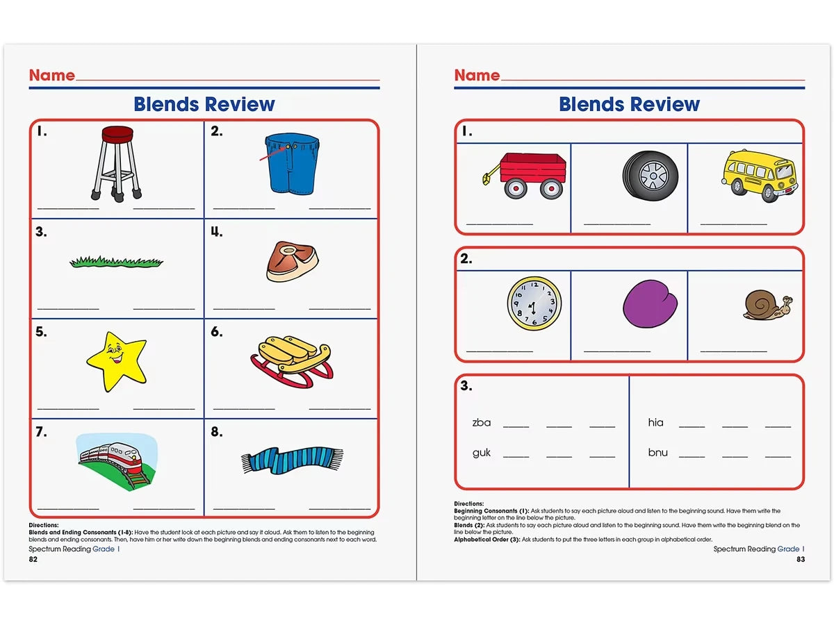 Spectrum® Reading Workbook - Gr. 1 - US 3947