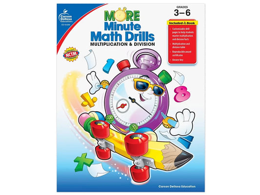 Multiplication & Division Minute Math Drills Workbook - US 3894