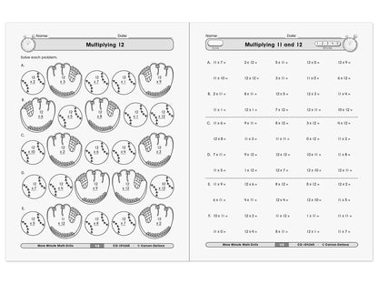 Multiplication & Division Minute Math Drills Workbook - US 3894