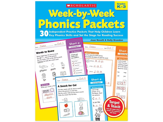 Phonics Week-By-Week Packets Workbook - US 2268