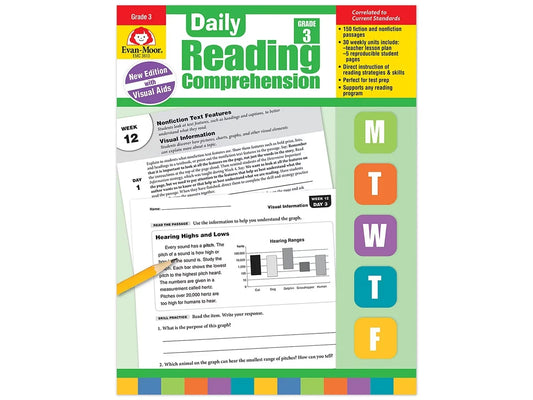 Daily Reading Comprehension Activities Workbook - Gr. 3 - US 6795