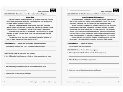 Daily Reading Comprehension Activities Workbook - Gr. 3 - US 6795