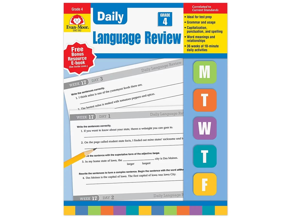 Daily Language Review Workbook - Gr. 4 - US 1282