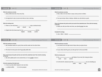 Daily Language Review Workbook - Gr. 4 - US 1282