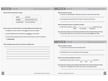 Daily Language Review Workbook - Gr. 4 - US 1282