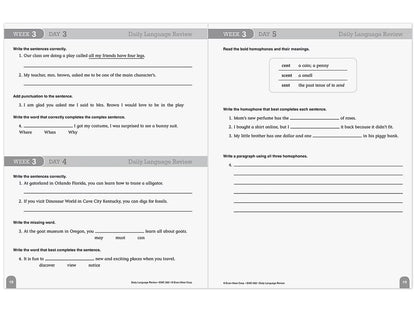 Daily Language Review Workbook - Gr. 4 - US 1282