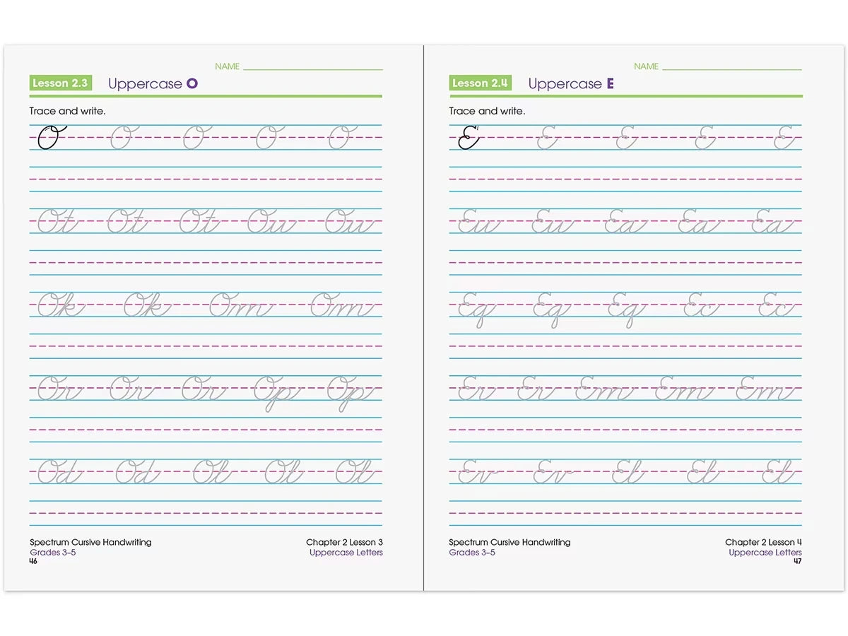Spectrum® Cursive Handwriting Workbook - US 6452