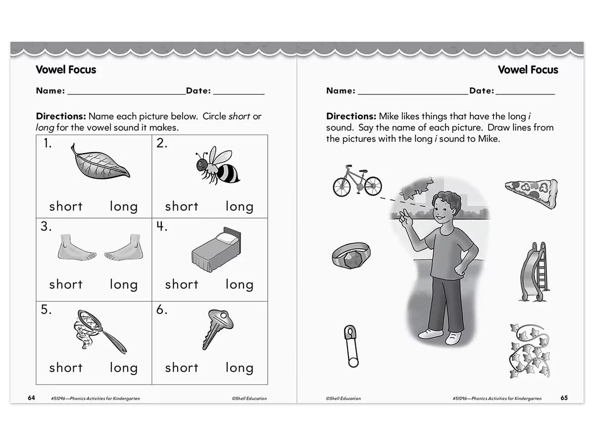 Phonics for Kindergarten Workbook - US 9743