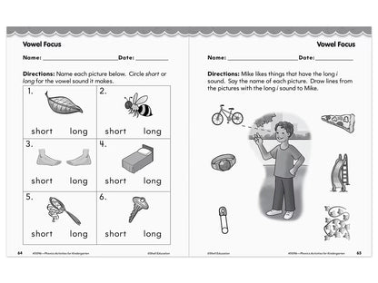 Phonics for Kindergarten Workbook - US 9743