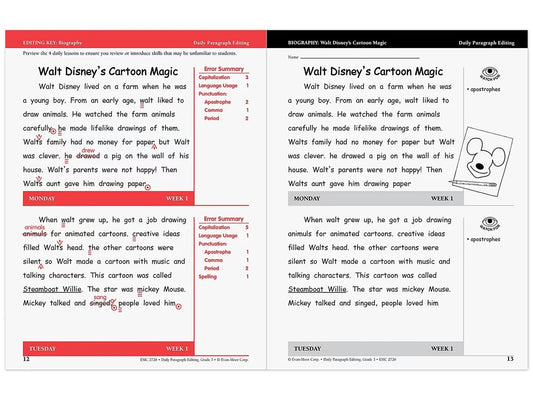 Daily Paragraph Editing Workbook - Gr. 3 - US 7820