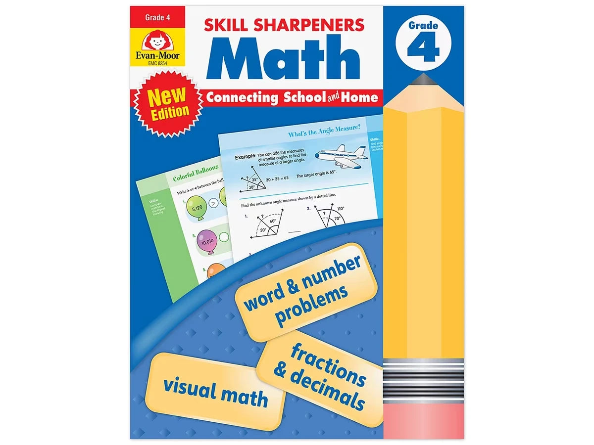 Math Skill Sharpeners Workbook - Gr. 4 - US 8178