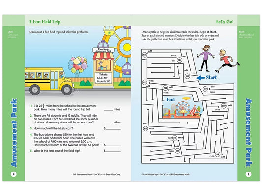 Math Skill Sharpeners Workbook - Gr. 4 - US 8178