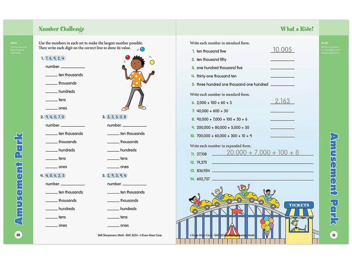 Math Skill Sharpeners Workbook - Gr. 4 - US 8178