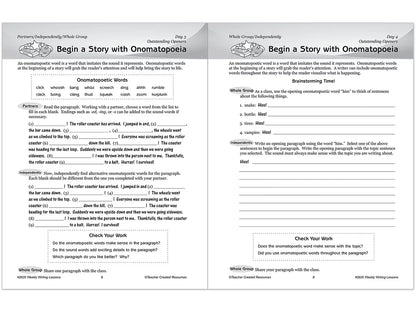 Weekly Writing Lessons Workbook - Gr. 5-6 - US 9108