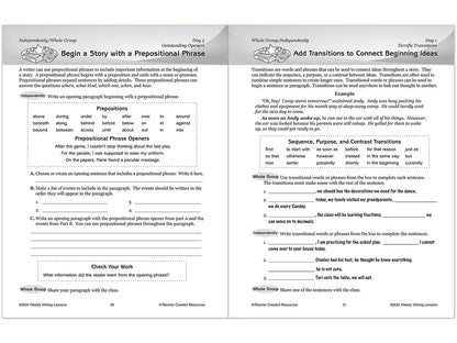 Weekly Writing Lessons Workbook - Gr. 5-6 - US 9108
