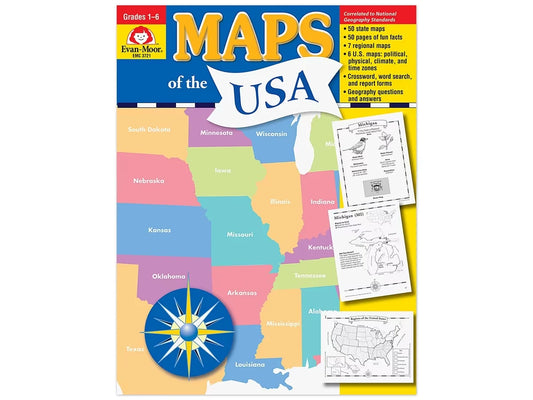 Maps of the USA Workbook - US 2638