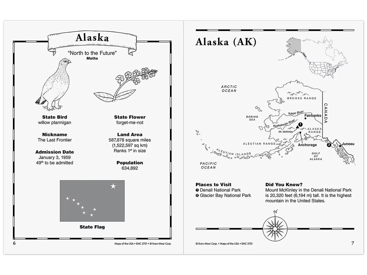 Maps of the USA Workbook - US 2638