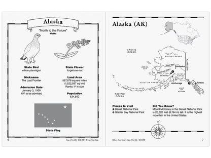 Maps of the USA Workbook - US 2638