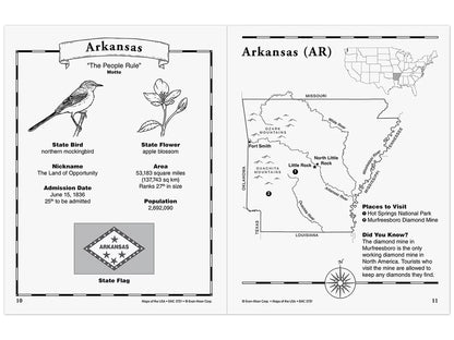 Maps of the USA Workbook - US 2638