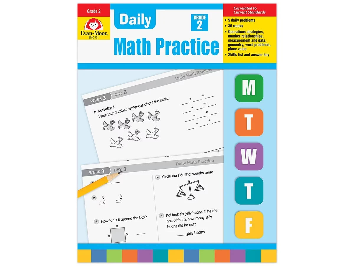 Daily Math Practice Workbook - Gr. 2 - US 2486