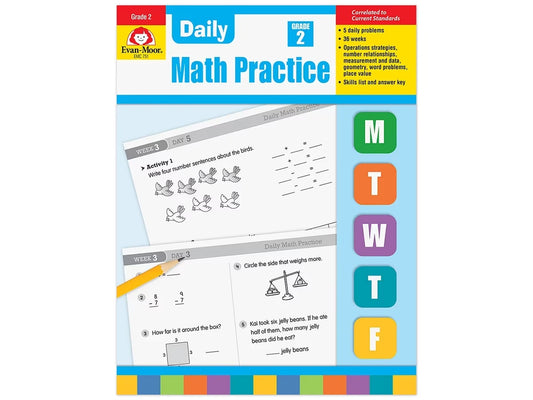 Daily Math Practice Workbook - Gr. 2 - US 2486