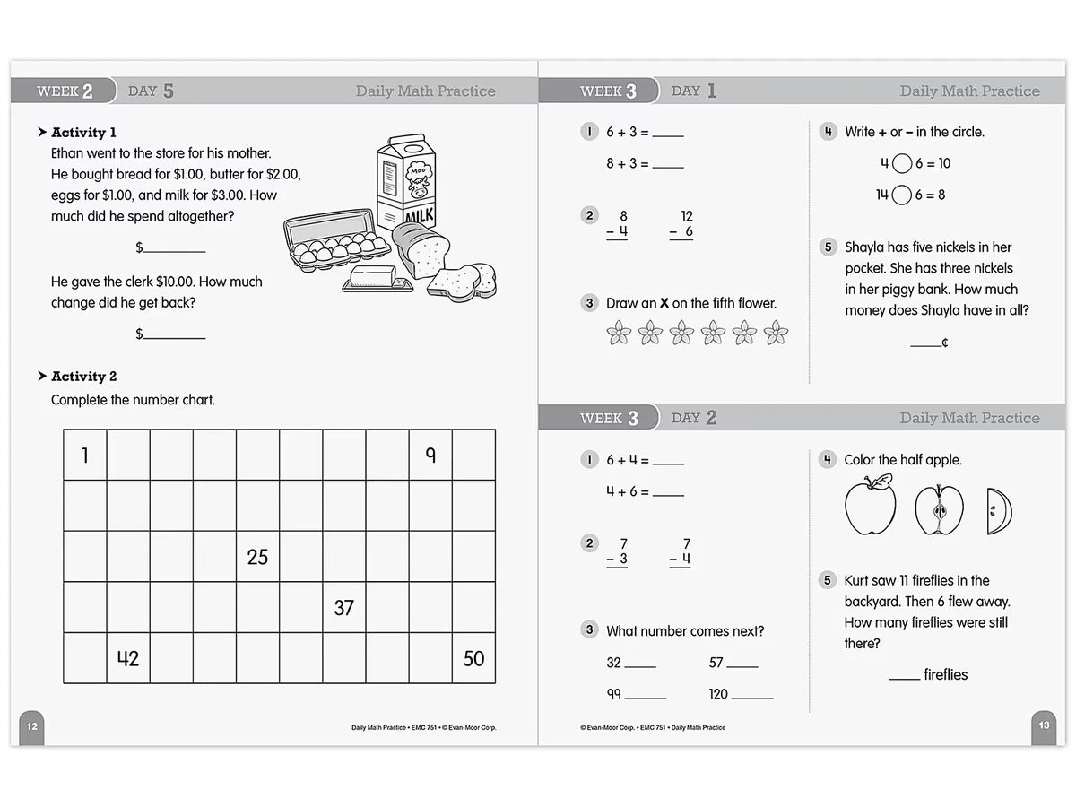 Daily Math Practice Workbook - Gr. 2 - US 2486