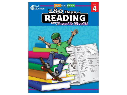 180 Days of Reading Workbook - Gr. 4 - US 6107