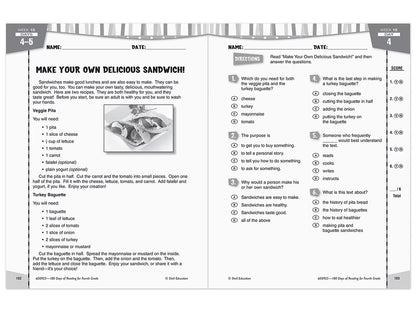 180 Days of Reading Workbook - Gr. 4 - US 6107