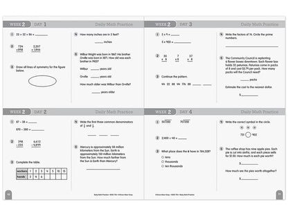 Daily Math Practice Workbook - Gr. 5 - US 4075