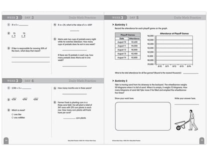 Daily Math Practice Workbook - Gr. 5 - US 4075