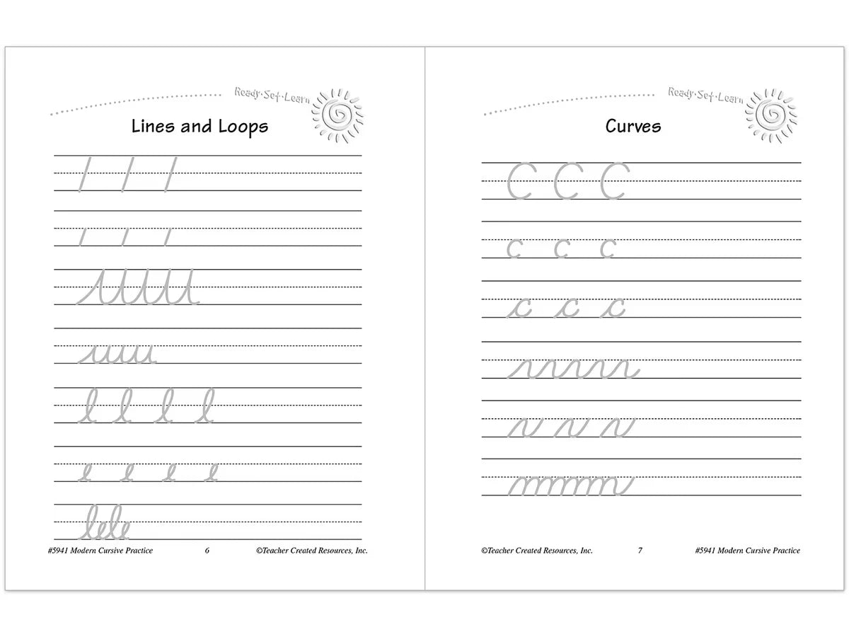 Modern Cursive Writing Practice Workbook - US 5001