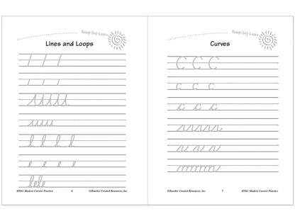 Modern Cursive Writing Practice Workbook - US 5001