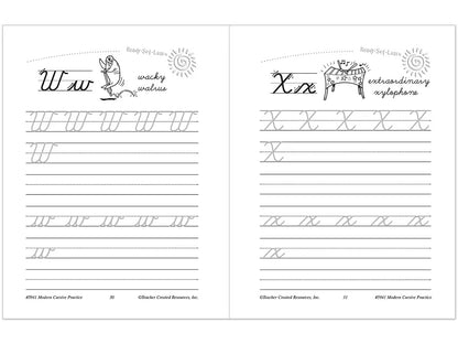 Modern Cursive Writing Practice Workbook - US 5001