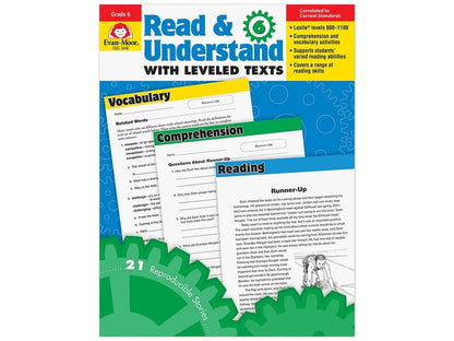 Read & Understand with Leveled Texts Workbook - Gr. 6 - US 7638