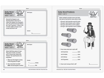 Daily Word Problems Workbook - Gr. 4 - US 2984