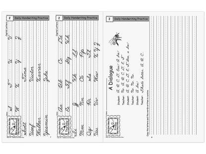 Traditional Cursive Daily Handwriting Practice Workbook - US 8163