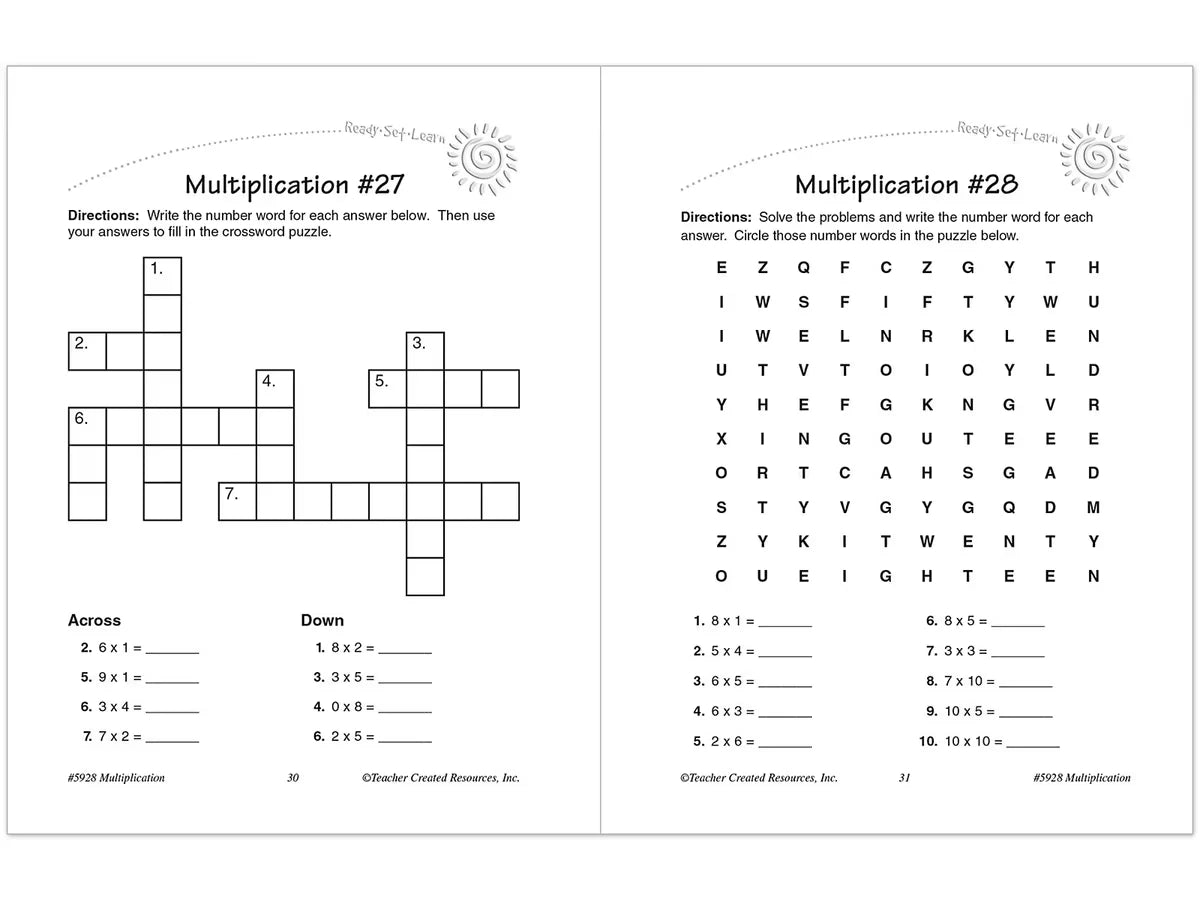 Master Multiplication Workbook - US 2114
