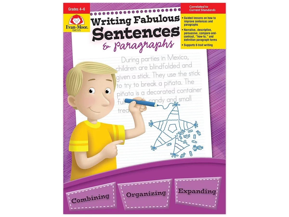 Writing Fabulous Sentences & Paragraphs Workbook - US 7358