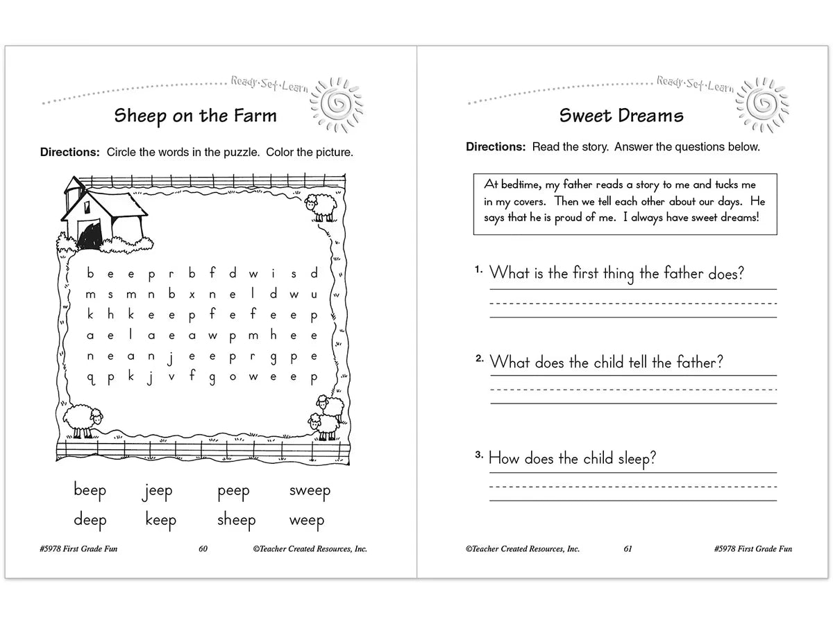 First-Grade Fun Workbook - US 8822