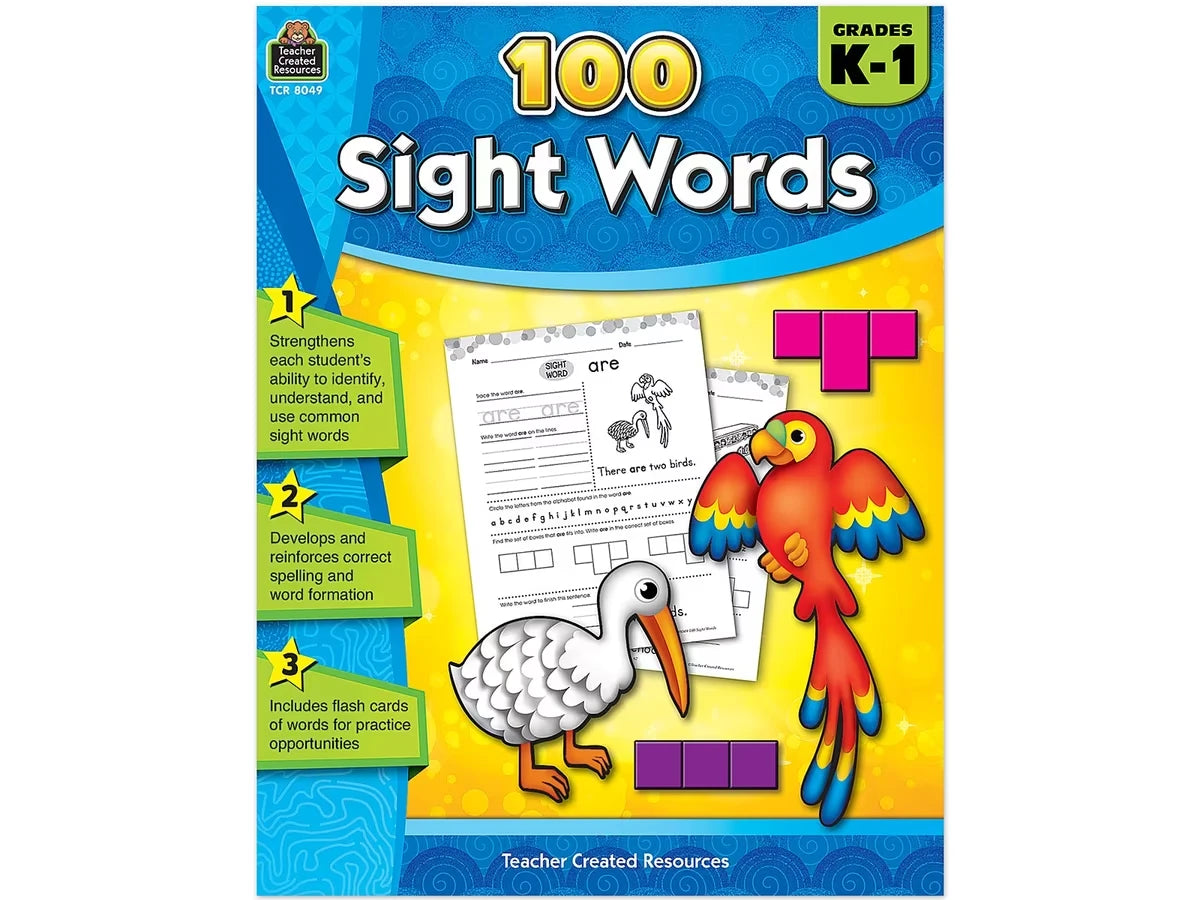 100 Sight-Words Workbook - K-Gr. 1 - US 9443
